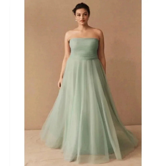 NWT BHLDN Jenny Yoo Ryder Convertible Maxi Dress Seaglass Green - Picture 10 of 10